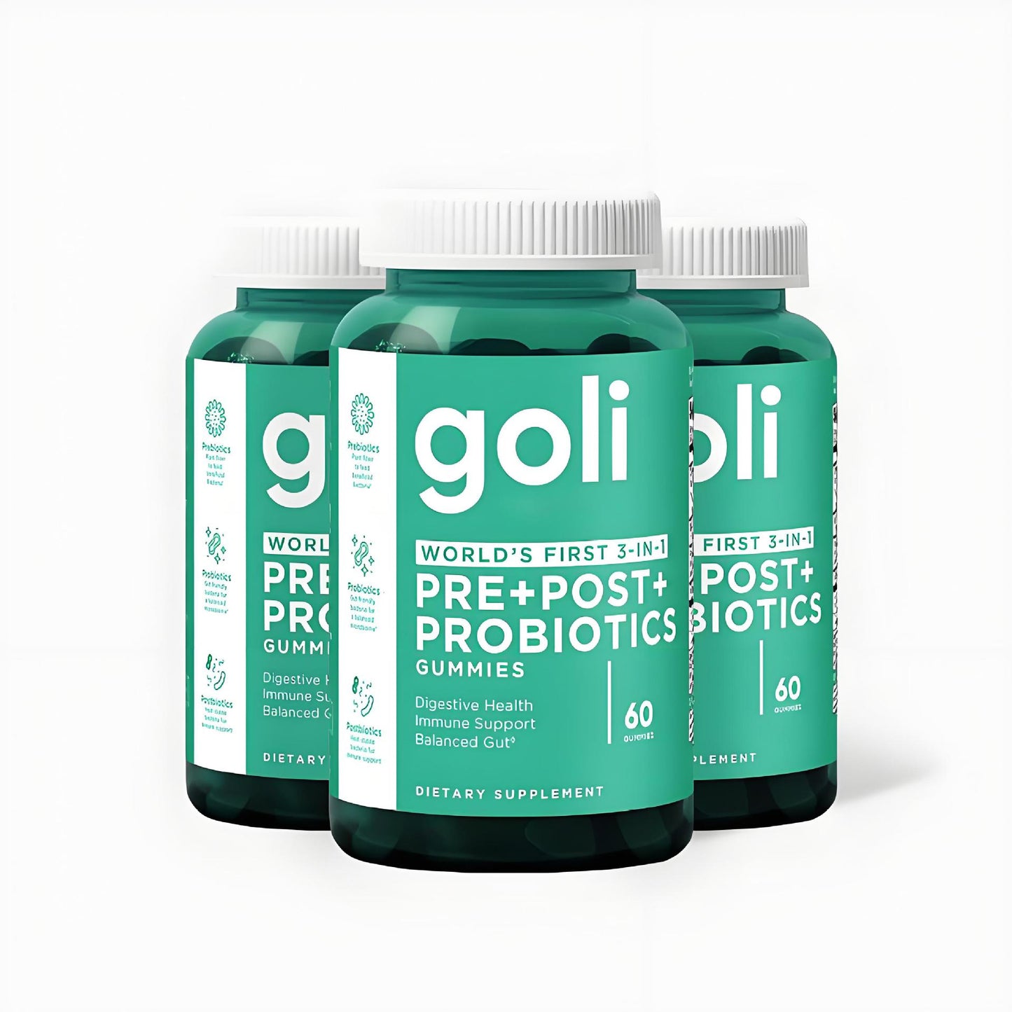 Probiotic Gummies 3-in-1 Dietary Supplement